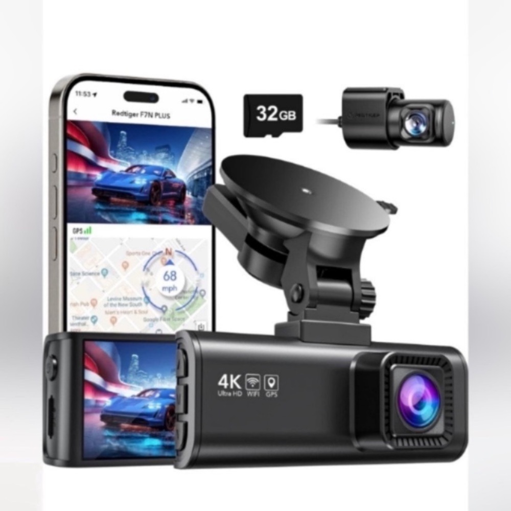 4K Ultra Clear WIFI & APP Control GPS Tracking